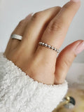 Sterling Silver 925 Beaded Stacking Ring - view 8