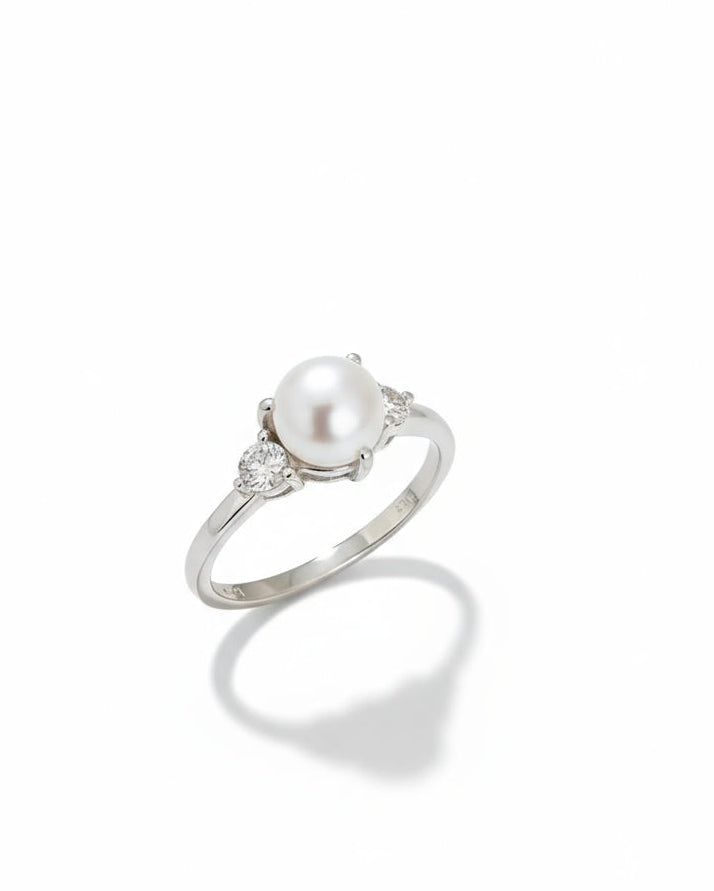 Sterling Silver Large Fresh Water Pearl Ring