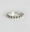Sterling Silver 925 Beaded Stacking Ring