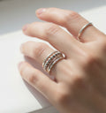 Sterling Silver 925 Beaded Stacking Ring - view 6