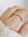 Sterling Silver Geometric Bar Ring - view 4