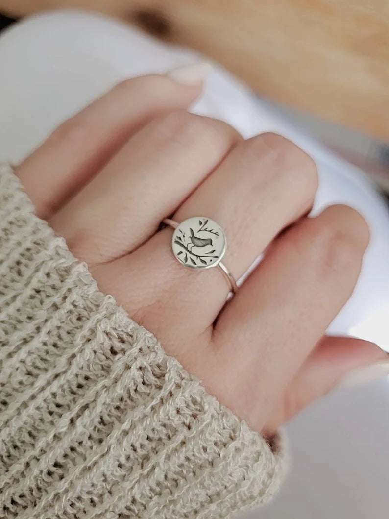 Sterling Silver 925 Songbird Ring - view 5