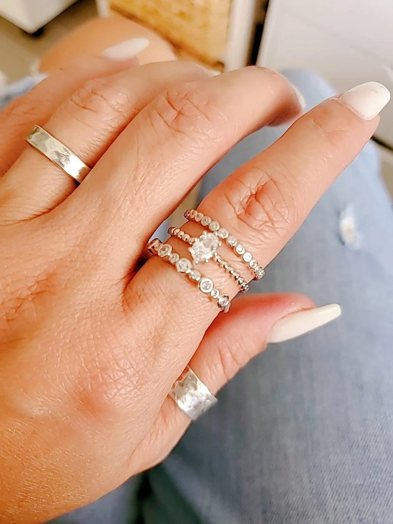 Sterling Silver 925 Multi-Row Ring - view 4