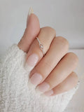 Sterling Silver Minimalist Eye Ring - view 4