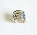 Sterling Silver Concave Bali Wide Ring - view 4