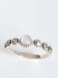 Sterling Silver Marquise Mother of Pearl Ring - view 5