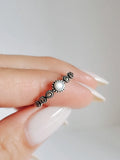 Sterling Silver Marquise Mother of Pearl Ring - view 4
