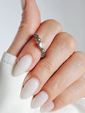 Sterling Silver Marquise Mother of Pearl Ring - view 9
