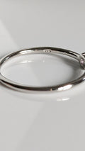 Sterling Silver Solitaire Amethyst Ring - view 7