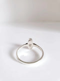 Dainty Onyx Sterling Silver Ring - view 2