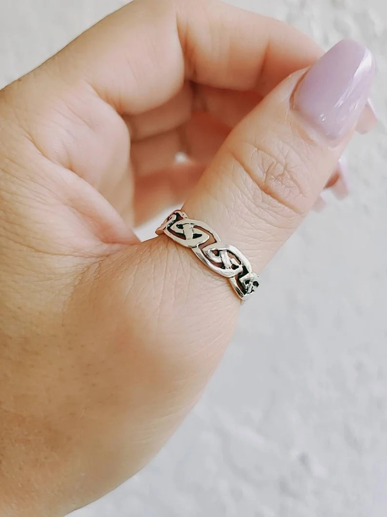 Celtic Sterling Silver Thumb Ring