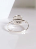 Sterling Silver Square Natural Mother of Pearl Ring - view 7