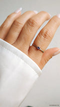 Sterling Silver Solitaire Amethyst Ring - view 8