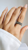 Sterling Silver Beaded Bali Ring - view 6