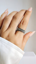 Sterling Silver Beaded Bali Ring - view 7