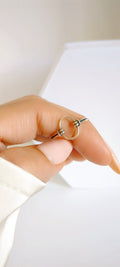 Sterling Silver Open Circle Ring - view 5