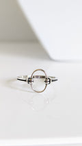 Sterling Silver Open Circle Ring - view 7