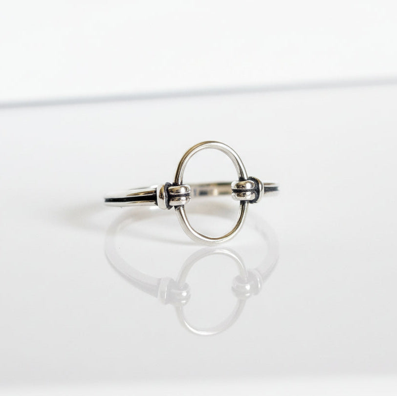 Sterling Silver Open Circle Ring