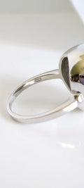 Sterling Silver 925 Large Globe Sphere Geometric Ring - view 3