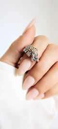 Sterling Silver 925 Boho Gypsy Elephant Ring - view 11