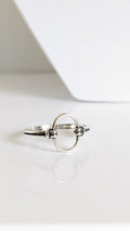 Sterling Silver Open Circle Ring - view 4