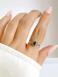 Sterling Silver Onyx Bali Ring - view 8