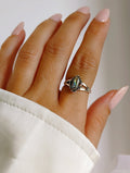 Genuine Abalone Sterling Silver Ring - view 5
