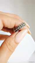 Sterling Silver Beaded Bali Ring - view 4