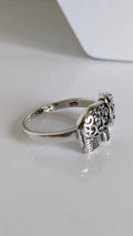 Sterling Silver 925 Boho Gypsy Elephant Ring - view 5