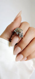 Sterling Silver 925 Boho Gypsy Elephant Ring - view 9