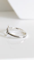 Sterling Silver Open Circle Ring - view 2