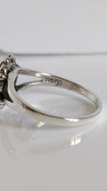 Genuine Abalone Sterling Silver Ring - view 3