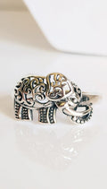 Sterling Silver 925 Boho Gypsy Elephant Ring - view 3