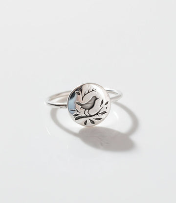 Sterling Silver 925 Songbird Ring