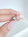 Sterling Silver Beaded Mother of Pearl Ring - view 7