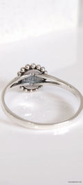Sterling Silver Beaded Mother of Pearl Ring - view 4
