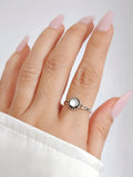 Sterling Silver Beaded Mother of Pearl Ring - view 6
