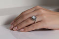 Sterling Silver Beaded Mother of Pearl Ring - view 9