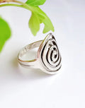 Sterling Silver 925 Spiral Ring - view 2