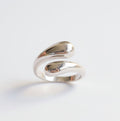 Sterling Silver Tear Drop Wraparound Paddle Ring