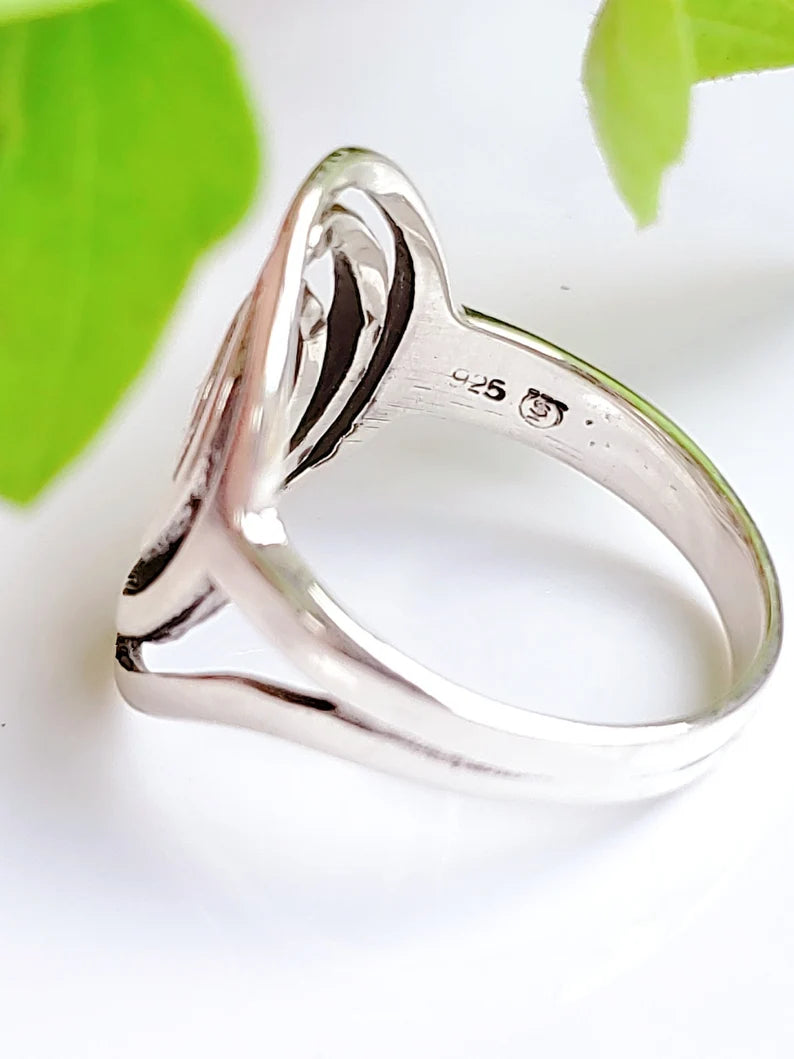 Sterling Silver 925 Spiral Ring - view 4