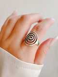 Sterling Silver 925 Spiral Ring - view 8