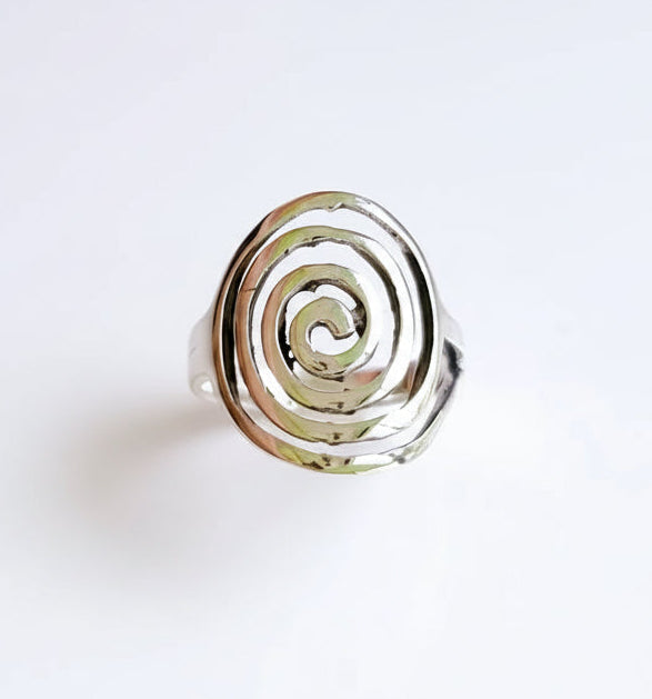Sterling Silver 925 Spiral Ring - view 9