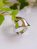 925 Art Deco Sterling Silver Dome Ring - view 8