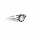 Sterling Silver Beaded Mother of Pearl Ring