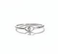 Sterling Silver Minimalist Eye Ring - view 5