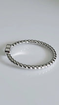 Solid Sterling Silver Braided Heart Ring - view 3