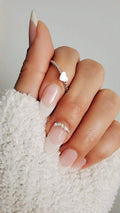Solid Sterling Silver Braided Heart Ring - view 6