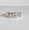 Sterling Silver Chain Ring Ring