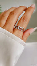 Sterling Silver Chain Ring Ring - view 9